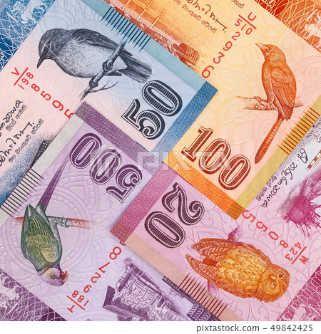 The composition of Sri Lankan banknotes. 49842425