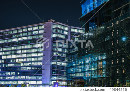 辦公樓的建築工地(橫濱港未來) 辦公樓的建築工地(橫濱港未來) 49844256