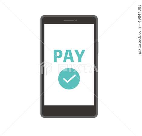 Smartphone electronic money cashless Smartphone electronic money cashless 49844393