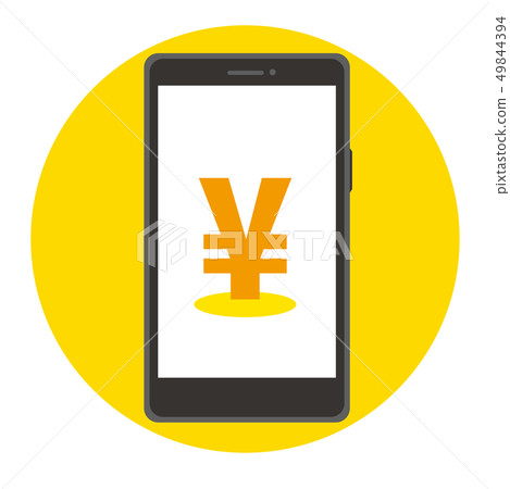 Smartphone electronic money Smartphone electronic money 49844394