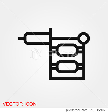 Tattoo Machine Icon vector sign symbol for design 49845907