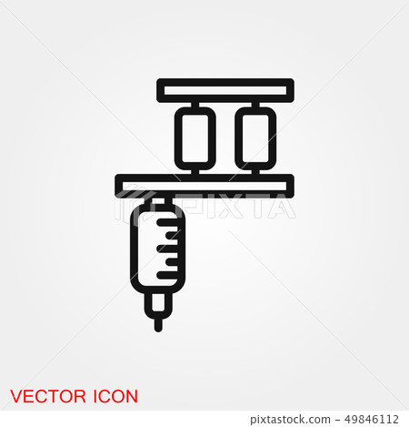 Tattoo Machine Icon vector sign symbol for design Tattoo Machine Icon vector sign symbol for design 49846112