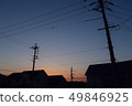 Residential area just before the sun goes down 49846925