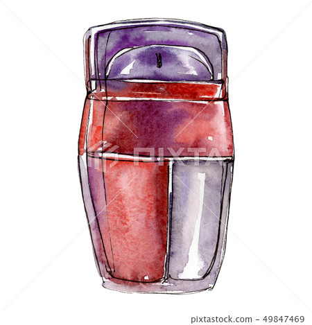 Perfume sketch glamour illustration in a watercolor style isolated element. Watercolour background Perfume sketch glamour illustration in a watercolor style isolated element. Watercolour background 49847469