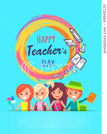 Happy Teachers Day Banner Vector Illustration Happy Teachers Day Banner Vector Illustration 49848120