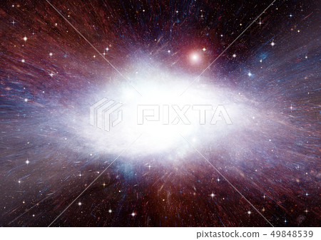 Stars, dust and gas nebula in a far galaxy 49848539