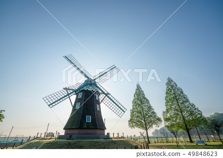 Windmill and morning 49848623