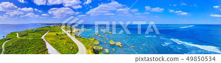 宮古島。從Higian Heian Nayashi燈塔看的風景（全景） 49850534
