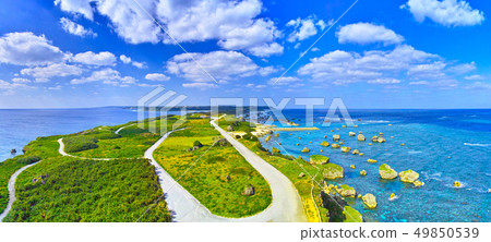 宮古島。從Higian Heian Nayashi燈塔看的風景（全景） 49850539