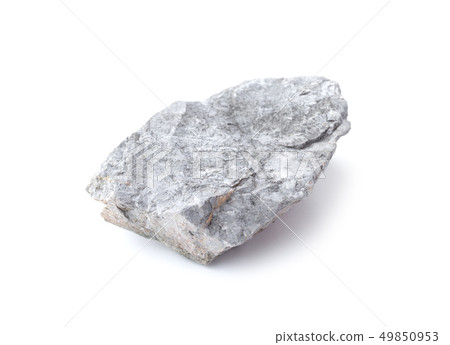 rock isolated on white background. gray stone 49850953