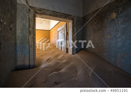 Abandoned ghost town of Kolmanskop in Namibia 49851191