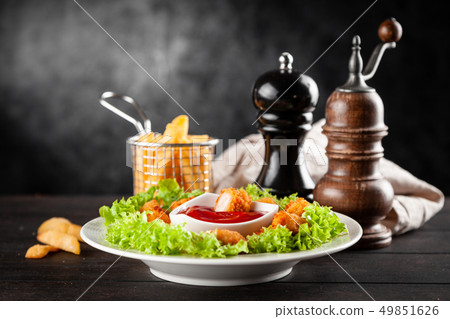 Crispy chicken nuggets Crispy chicken nuggets 49851626
