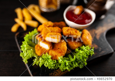 Crispy chicken nuggets Crispy chicken nuggets 49852970