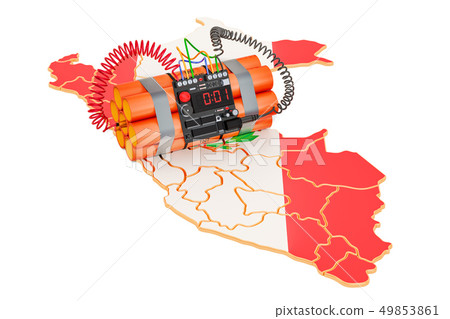 Terrorist Attacks in Peru concept. 3D rendering 49853861