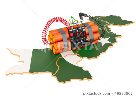 Terrorist Attacks in Pakistan concept 49853862