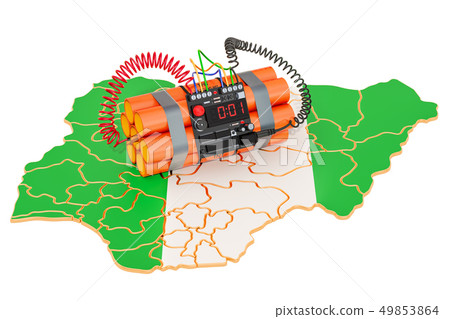 Terrorist Attacks in Nigeria concept. 3D rendering 49853864