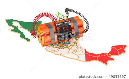 Terrorist Attacks in Mexico concept. 3D rendering 49853867