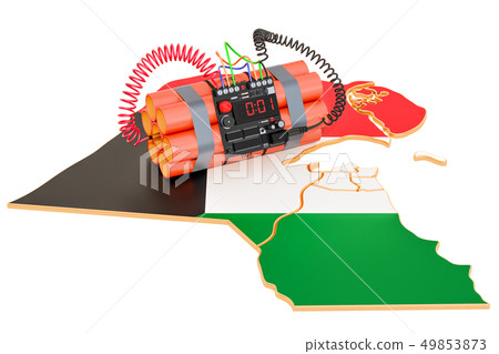 Terrorist Attacks in Kuwait concept. 3D rendering 49853873