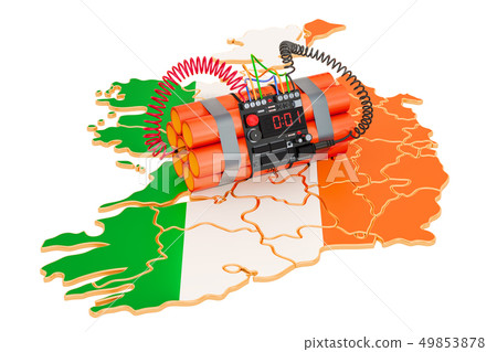 Terrorist Attacks in Ireland concept. 3D rendering 49853878