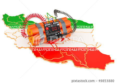 Terrorist Attacks in Iran concept. 3D rendering 49853880