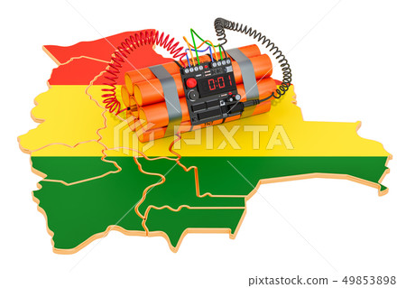 Terrorist Attacks in Bolivia concept. 3D rendering 49853898