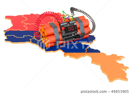 Terrorist Attacks in Armenia concept. 3D rendering 49853905