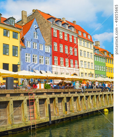 Old town, Nyhavn harbor, Copenhagen Old town, Nyhavn harbor, Copenhagen 49855665