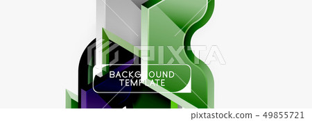 Modern geometric shapes abstract background or logo element. Dynamic color design Modern geometric shapes abstract background or logo element. Dynamic color design 49855721