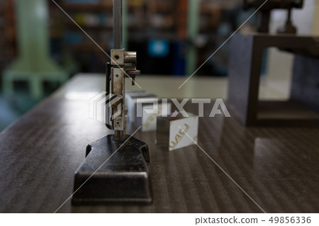 Mark work with height gauge Mark work with height gauge 49856336