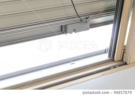 Closed window shutter Closed window shutter 49857079
