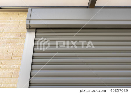 Closed window shutter Closed window shutter 49857089