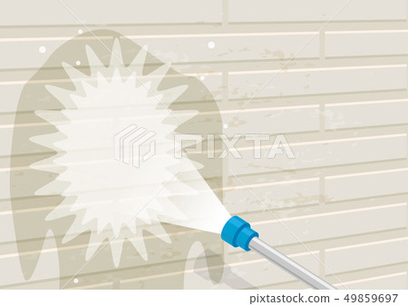 Exterior wall painting series wall cleaning construction 49859697