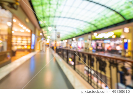Abstract blur and defocused shopping mall of department store Abstract blur and defocused shopping mall of department store 49860610