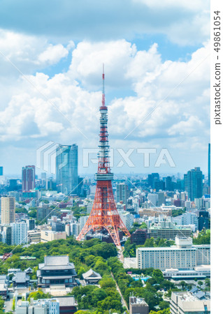 Beautiful architecture building in tokyo city skyline 49861054