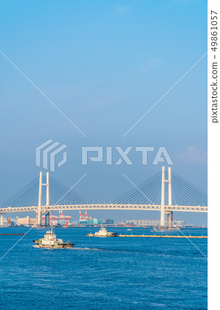 Beautiful exterior of Yokohama bridge 49861057