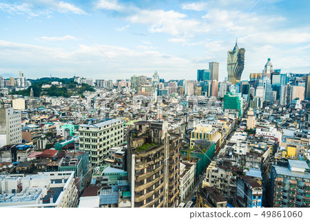 Beautiful architecture building cityscape of macau city Beautiful architecture building cityscape of macau city 49861060