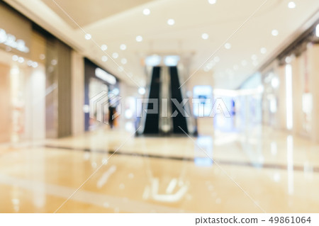 Abstract blur and defocused shopping mall of department store interior Abstract blur and defocused shopping mall of department store interior 49861064