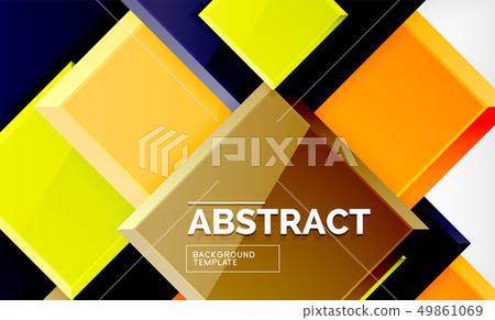 Geometric abstract background, modern square design Geometric abstract background, modern square design 49861069
