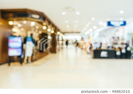 Abstract blur and defocused luxury shopping mall of department store 49862010