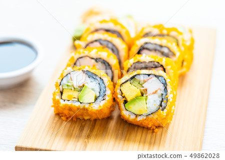 California maki rolls sushi California maki rolls sushi 49862028