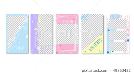 Templates and Frames for Photos in Social Media. Templates and Frames for Photos in Social Media. 49863422