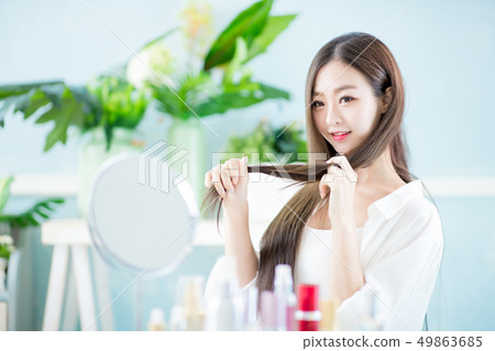 Beauty woman hair care concept 49863685