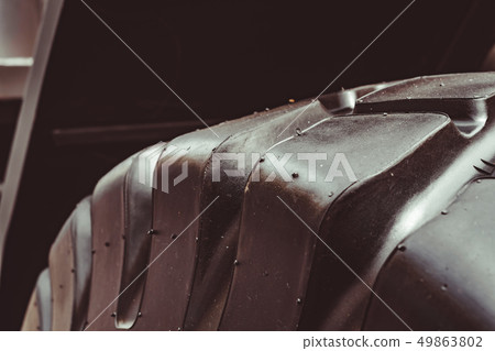the texture of truck tires 49863802