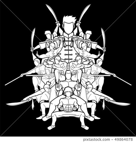 Group of People Kung Fu fighter, Martial arts 49864078