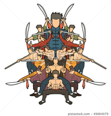 Group of People Kung Fu fighter, Martial arts Group of People Kung Fu fighter, Martial arts 49864079