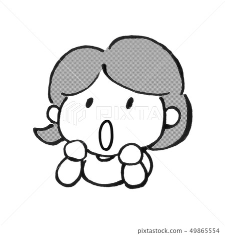 Illustration Female 2 head cute 49865554