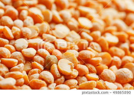 Background texture of pea porridge golden color in 49865890