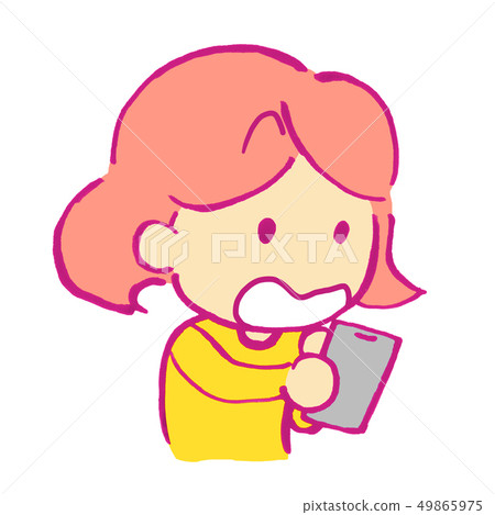 Female 2 heads Smartphone 49865975