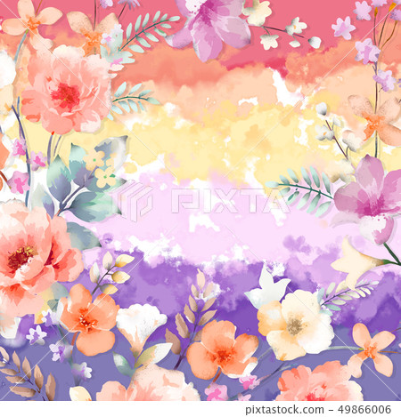 優雅的玫瑰和牡丹花 優雅的玫瑰和牡丹花 49866006