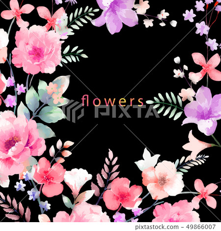 Elegant roses and peony Elegant roses and peony 49866007